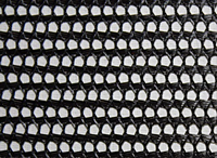 Nylon and Polyester Tricot Knit Mesh for Clothing and Apparel - Black